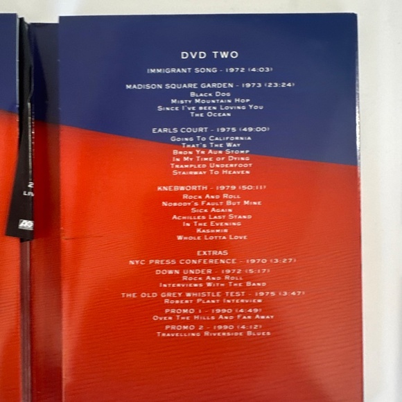 Led Zeppelin Live DVD Box Set (2 Discs, 2003) Pre-owned - Picture 5 of 10